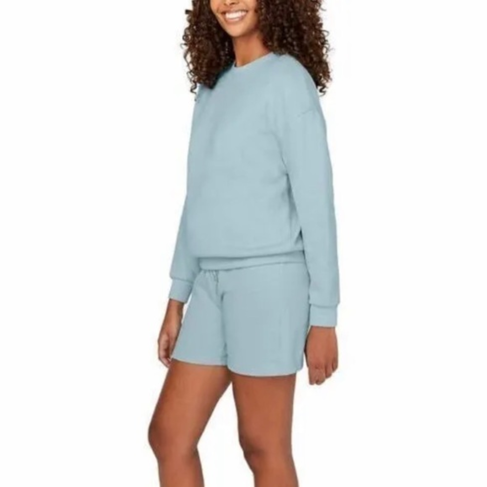 Buffalo David Bitton Women's Rib High Waisted Short Baby Blue‎ Size 3X
